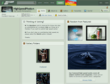 Tablet Screenshot of highspeedphoto.deviantart.com