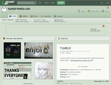 Tablet Screenshot of kawaii-panda-san.deviantart.com