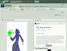 Tablet Screenshot of cydra630.deviantart.com