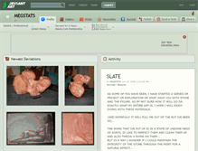 Tablet Screenshot of megstats.deviantart.com
