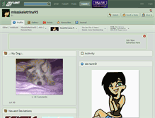 Tablet Screenshot of missskeletrina95.deviantart.com