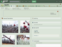 Tablet Screenshot of mg10n.deviantart.com