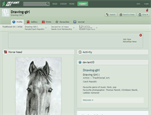 Tablet Screenshot of drawing-girl.deviantart.com