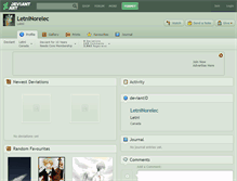 Tablet Screenshot of letninorelec.deviantart.com