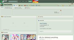 Desktop Screenshot of heartthekitty.deviantart.com