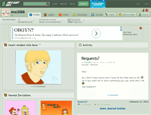 Tablet Screenshot of ana2088.deviantart.com