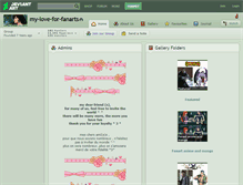 Tablet Screenshot of my-love-for-fanarts.deviantart.com