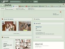 Tablet Screenshot of mistyfoot.deviantart.com