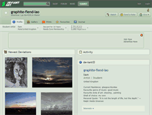 Tablet Screenshot of graphite-fiend-lao.deviantart.com