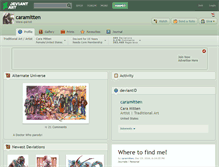 Tablet Screenshot of caramitten.deviantart.com