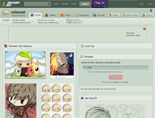 Tablet Screenshot of m0omo0.deviantart.com