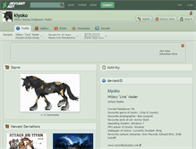 Tablet Screenshot of kiyoko.deviantart.com