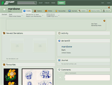 Tablet Screenshot of marobone.deviantart.com