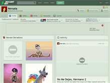 Tablet Screenshot of nevuela.deviantart.com