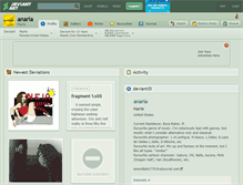Tablet Screenshot of anaria.deviantart.com