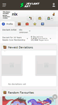 Mobile Screenshot of nlx.deviantart.com