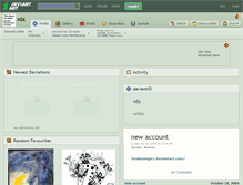 Tablet Screenshot of nlx.deviantart.com