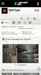 Mobile Screenshot of darktype.deviantart.com