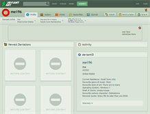 Tablet Screenshot of me196.deviantart.com