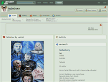 Tablet Screenshot of lazbathory.deviantart.com