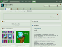 Tablet Screenshot of ozzyanddrix.deviantart.com