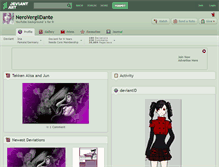 Tablet Screenshot of nerovergildante.deviantart.com