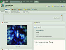 Tablet Screenshot of macrosc0pe.deviantart.com