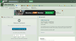 Desktop Screenshot of little-green-cat.deviantart.com