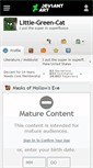 Mobile Screenshot of little-green-cat.deviantart.com
