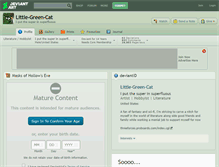 Tablet Screenshot of little-green-cat.deviantart.com