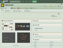 Tablet Screenshot of cubeconcept.deviantart.com