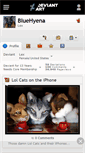 Mobile Screenshot of bluehyena.deviantart.com