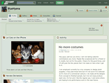 Tablet Screenshot of bluehyena.deviantart.com