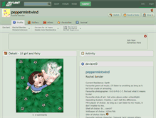 Tablet Screenshot of peppermintwind.deviantart.com