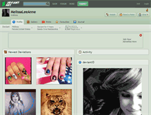 Tablet Screenshot of melissaleeanne.deviantart.com