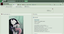 Desktop Screenshot of matrixbabe.deviantart.com