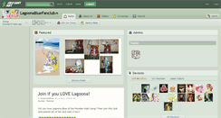 Desktop Screenshot of lagoonabluefanclub.deviantart.com