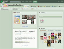Tablet Screenshot of lagoonabluefanclub.deviantart.com