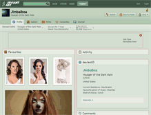 Tablet Screenshot of jimbalboa.deviantart.com
