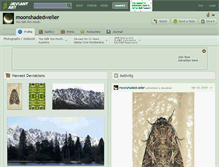 Tablet Screenshot of moonshadedweller.deviantart.com