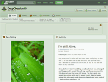 Tablet Screenshot of deppobession10.deviantart.com