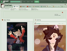 Tablet Screenshot of exileflash.deviantart.com