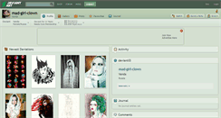 Desktop Screenshot of mad-girl-clown.deviantart.com