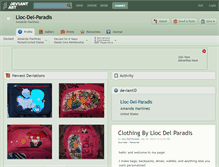 Tablet Screenshot of lloc-del-paradis.deviantart.com