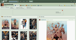 Desktop Screenshot of darkdeathmask.deviantart.com