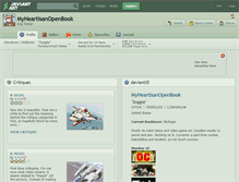 Tablet Screenshot of myheartisanopenbook.deviantart.com