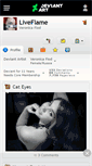 Mobile Screenshot of liveflame.deviantart.com