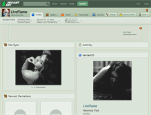 Tablet Screenshot of liveflame.deviantart.com