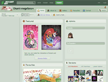Tablet Screenshot of okami-megafans.deviantart.com