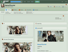 Tablet Screenshot of hannatinuviel.deviantart.com